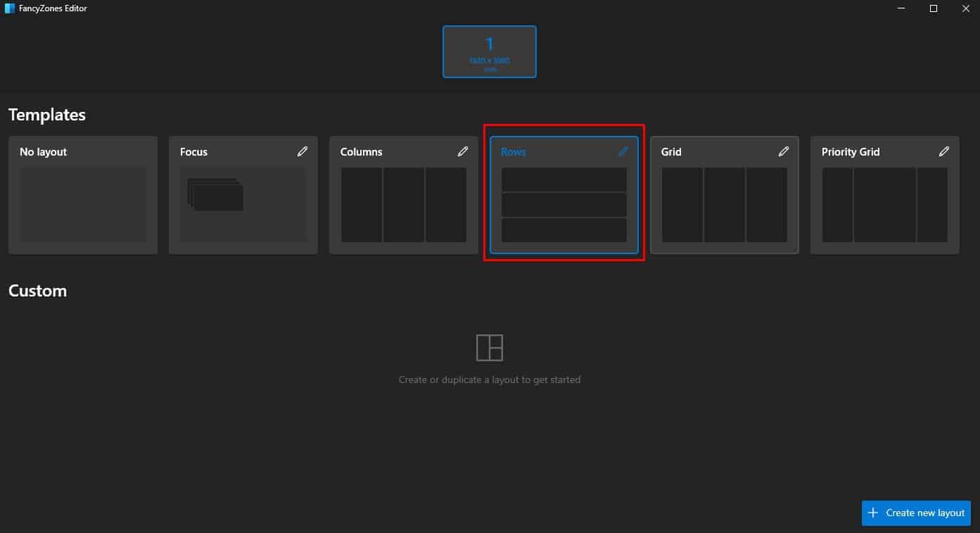 create or set layout fancy zones split screen surface laptop