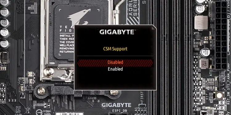 How To Enable Or Disable CSM On Gigabyte