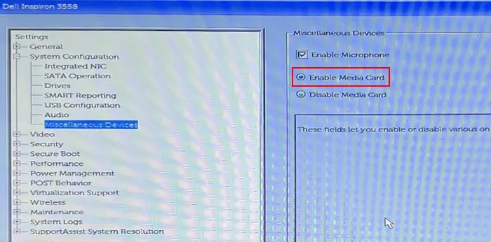 dell-bios-enable-media-card