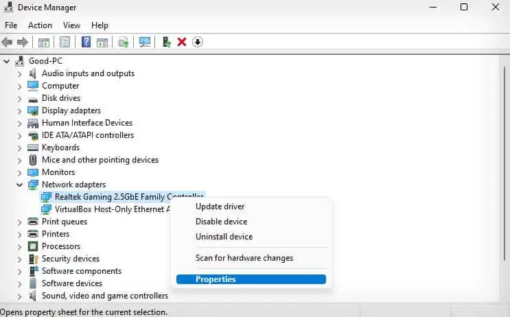 device-manager-properties