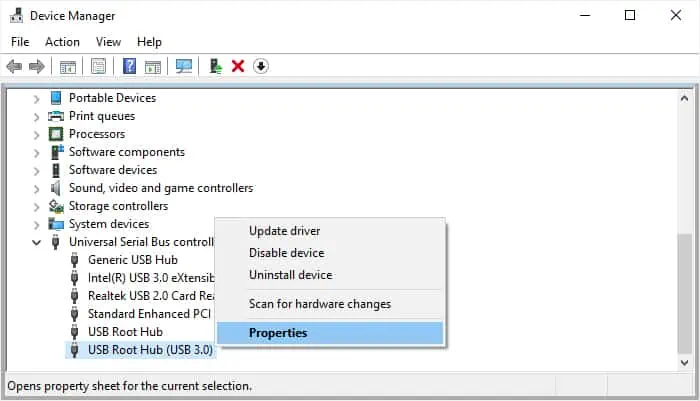 device-manager-usb-hub-properties