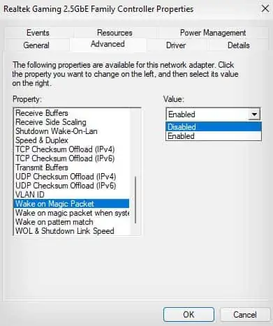 PC Keeps Turning on From Sleep—5 Ways to Fix It 21 disable-wake-on-magic-packet