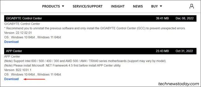 How To Update Gigabyte Motherboard BIOS 12 download-gigabyte-app-center