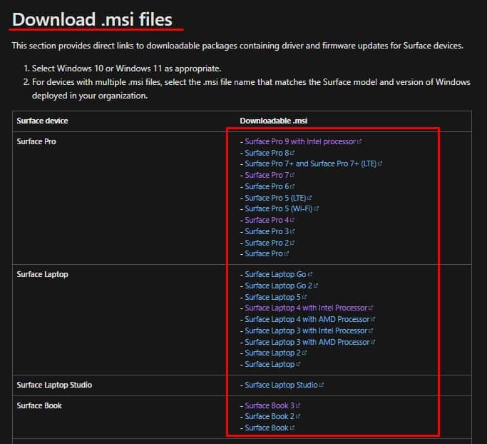 download msi file firmware update windows