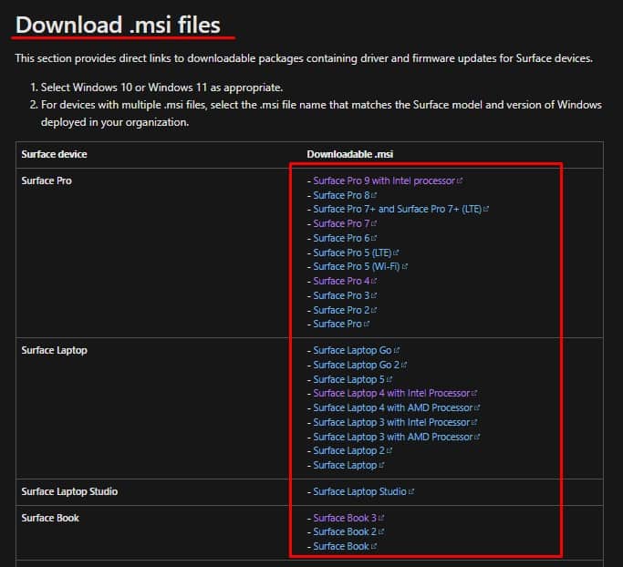 download msi file firmware update windows