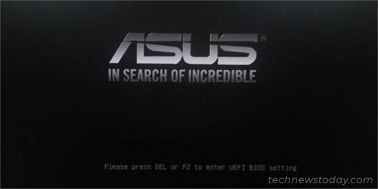 enter bios on asus