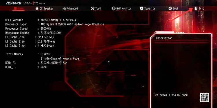 exit-in-asrock-bios