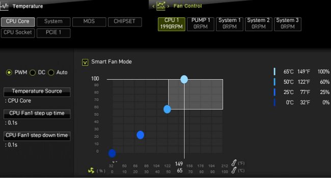 fan speed curve