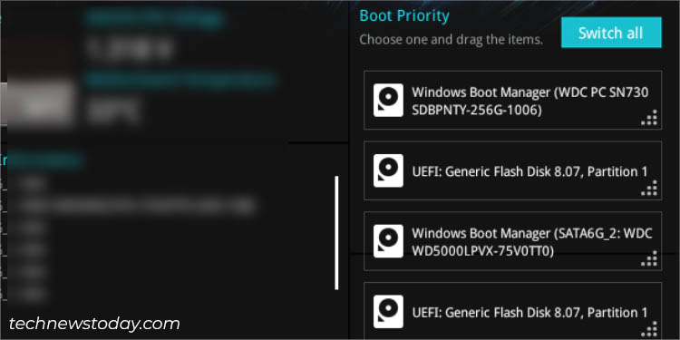 final boot order asus ez mode