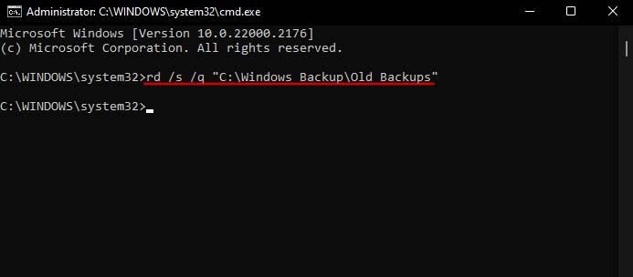 force delete folder using command prompt