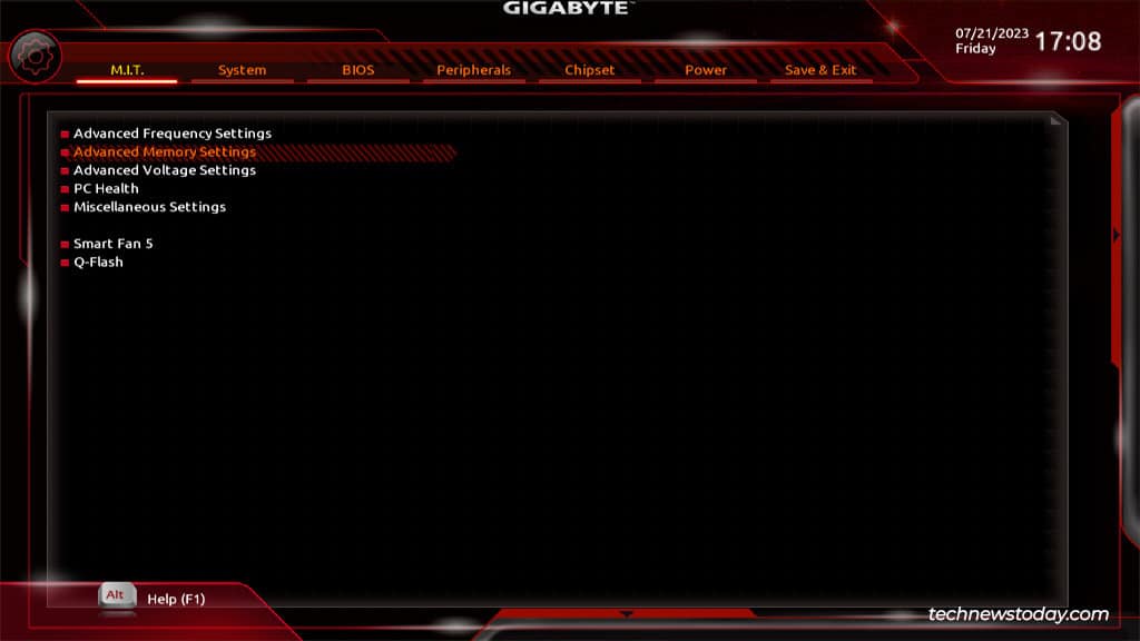 How To Enable XMP In Gigabyte BIOS 4 gigabyte advanced memory settings