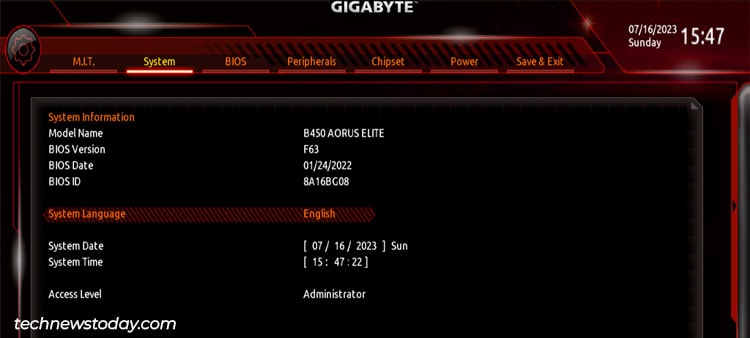How To Check Gigabyte BIOS Version 3 gigabyte b450 bios version
