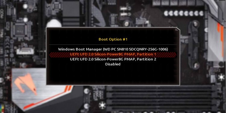 gigabyte usb boot