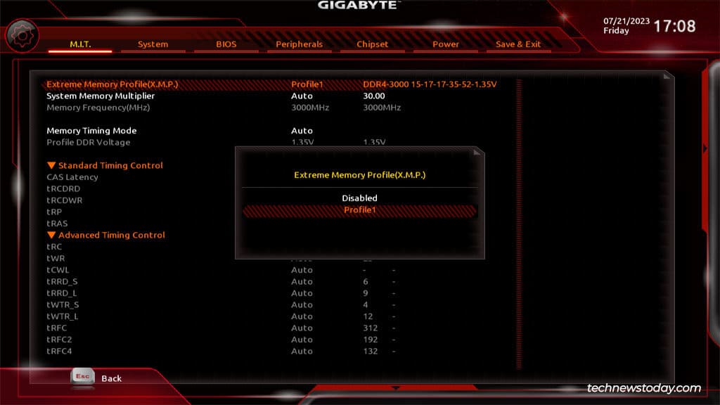 How To Enable XMP In Gigabyte BIOS 6 gigabyte xmp profile