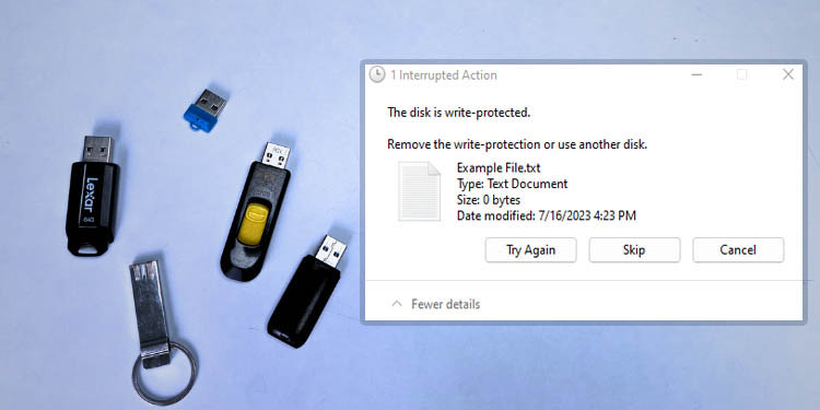 how to remove write protection on usb drive