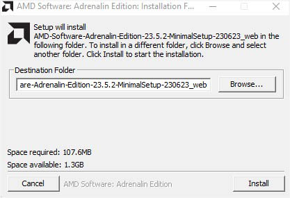 install the amd driver