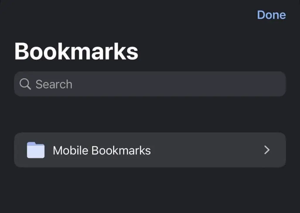 How to Delete All Chrome Bookmarks 13 ios-chrome-bookmarks-folder-1024x729