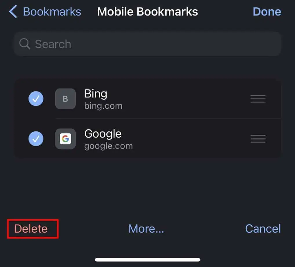 How to Delete All Chrome Bookmarks 15 ios-chrome-delete-multiple-bookmarks