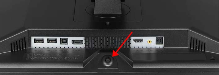 lg monitor menu button