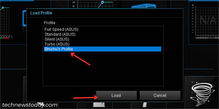 loading ai suite profile