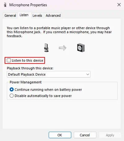 microphone-properties-listen-uncheck-listen-to-this-device-ok
