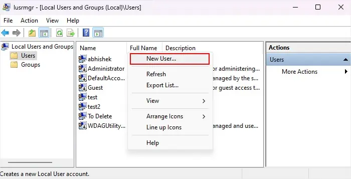 new-user-local-users-and-groups