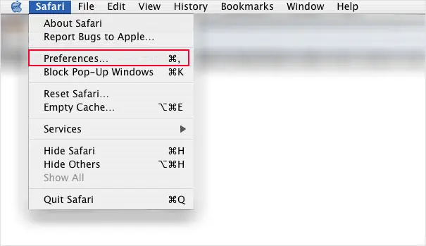 open-safari-preference-mac-os