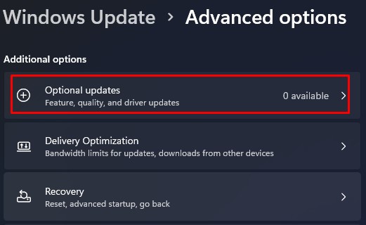 optional updates factory reset hp laptop