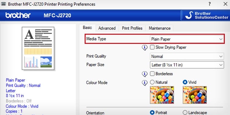 paper-type-in-printer