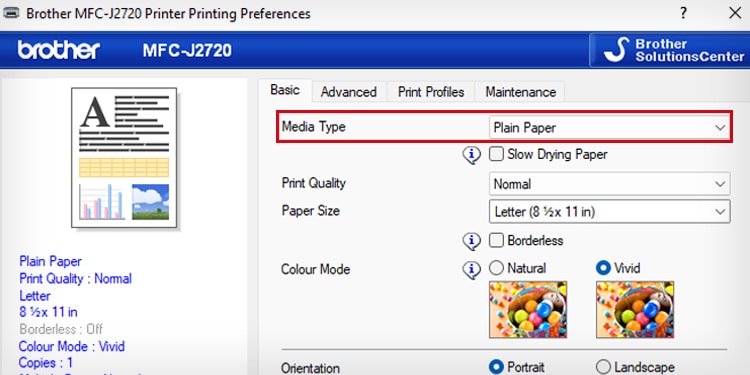 Why is My Printer Printing Lines? 5 Ways to Fix It 2 paper-type-in-printer