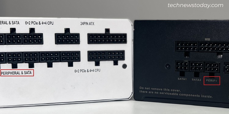 Understanding Power Supply Connectors: All Types Explained 22 perif and perif and sata in two psu
