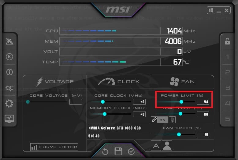 power limit