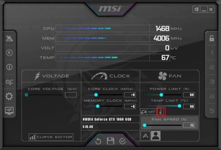 How To Control GPU Fan Speed Using MSI Afterburner
