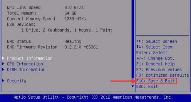 save and exit asus legacy bios