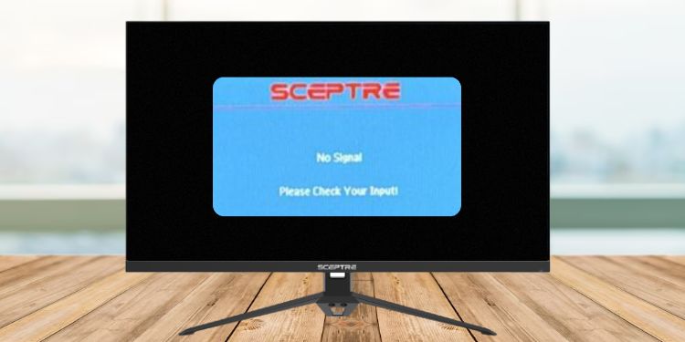 sceptre monitor no signal