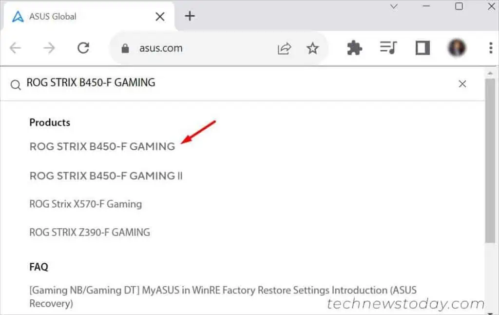 How to Check BIOS Version on ASUS? 5 Proven Ways 13 search-and-select-your-asus-model-1024x646