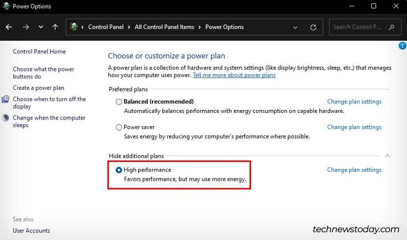 17 Expert Tips to Make Windows 11 Faster 21 set-high-performance-power-plan