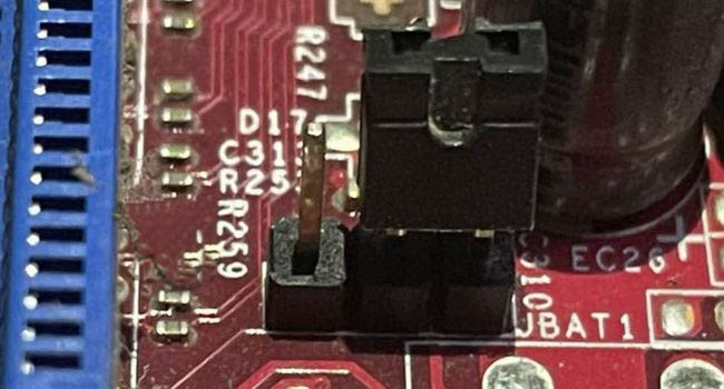 shift jumper cap position 3pin cmos