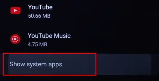 5 Ways to Fix NVIDIA Shield Remote Not Working 13 show-system-apps-android-tv