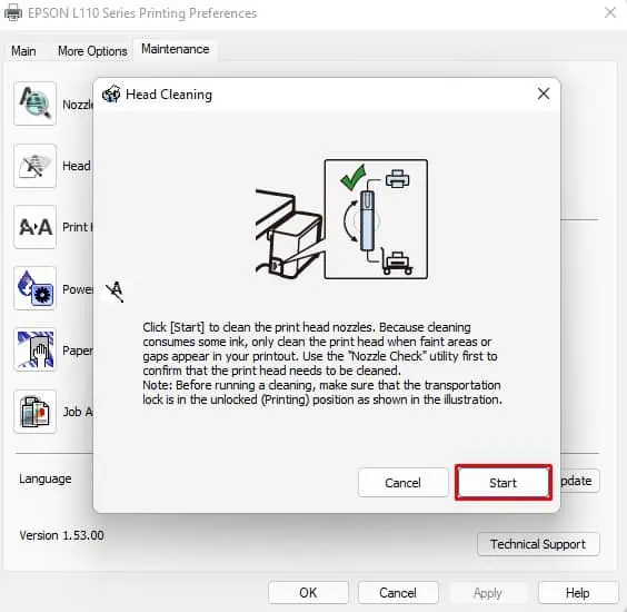 start-head-cleaning-in-epson-printer