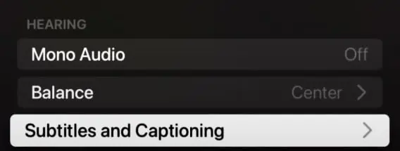 How to Get Rid of Closed Caption on TV 21 sub-and-caption-option-apple-tv