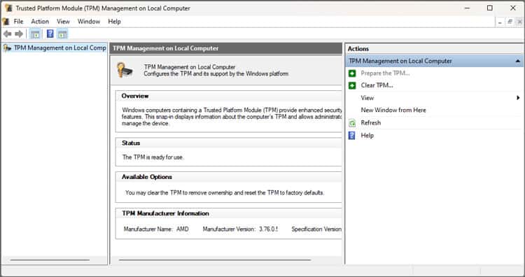 tpm mmc windows 1