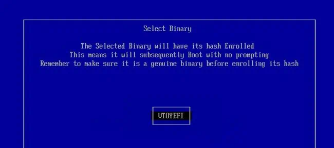 How To Enable Secure Boot Support For Ventoy 10 vtoyefi-enroll-hash