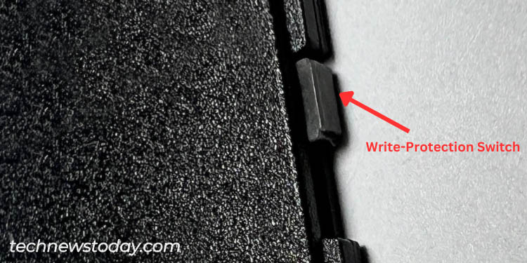 How to Remove Write Protection on USB Drive? 1 write protection switch