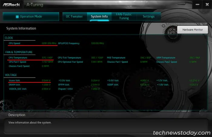 How to Overclock Your CPU on ASRock Motherboards 16 asrock-a-tuning-system-info-hardware-monitor
