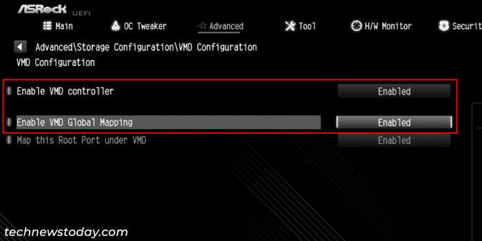 asrock-enable-vmd-controller-global-mapping-vmd-configuration-storage