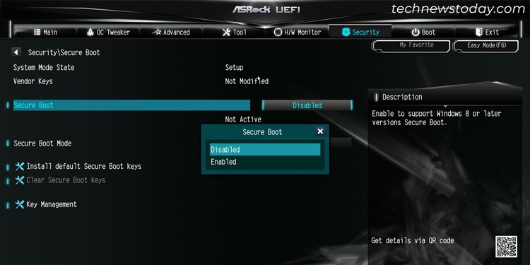 Как настроить BIOS на материнских платах ASRock 7 asrock-secure-boot-uefi