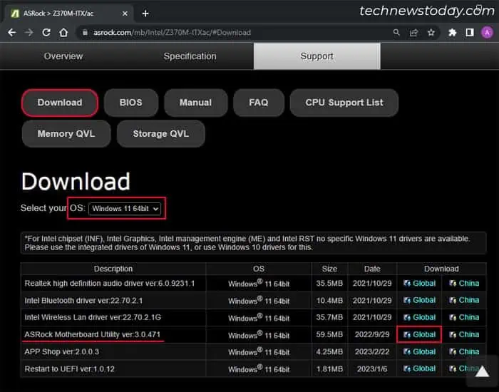 How to Overclock Your CPU on ASRock Motherboards 14 asrock-support-download-os-motherboard-utility-global
