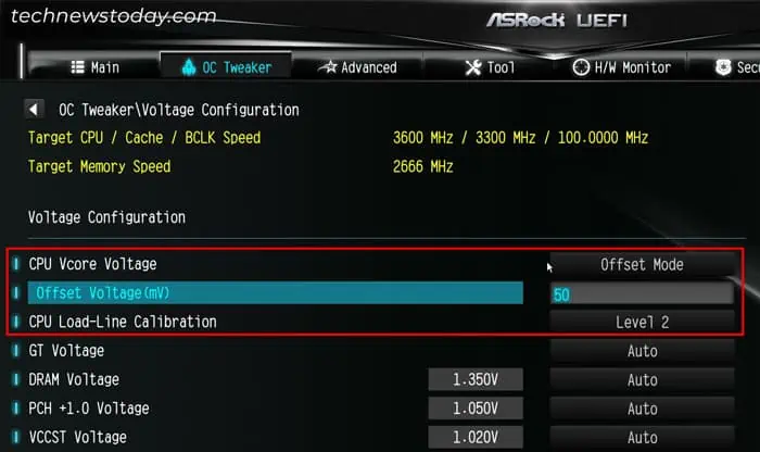 How to Overclock Your CPU on ASRock Motherboards 12 asrock-voltage-configuration-cpu-vcore-voltage-offset-voltage-load-line-calibration
