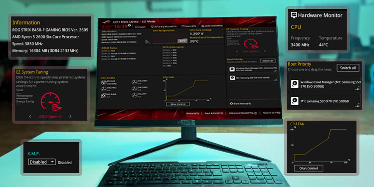 asus bios setup